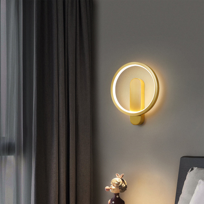 All Copper Wall Lamp Simple And Creative Personality Bedside