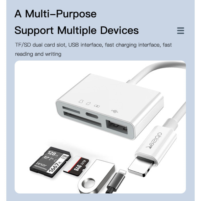 4 In 1 Support TF SD USB