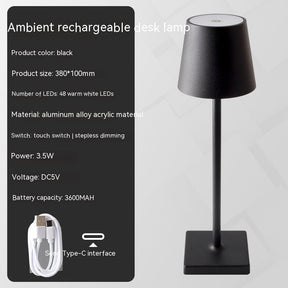 Charging Bar Table Lamp Touch Dimming